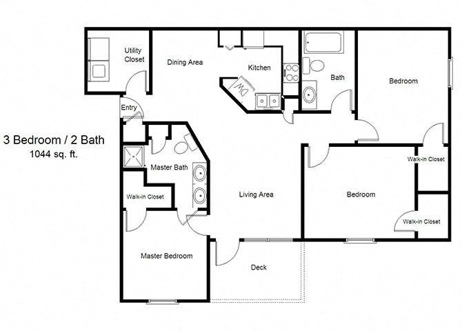 3 Bedroom Floor Plan
